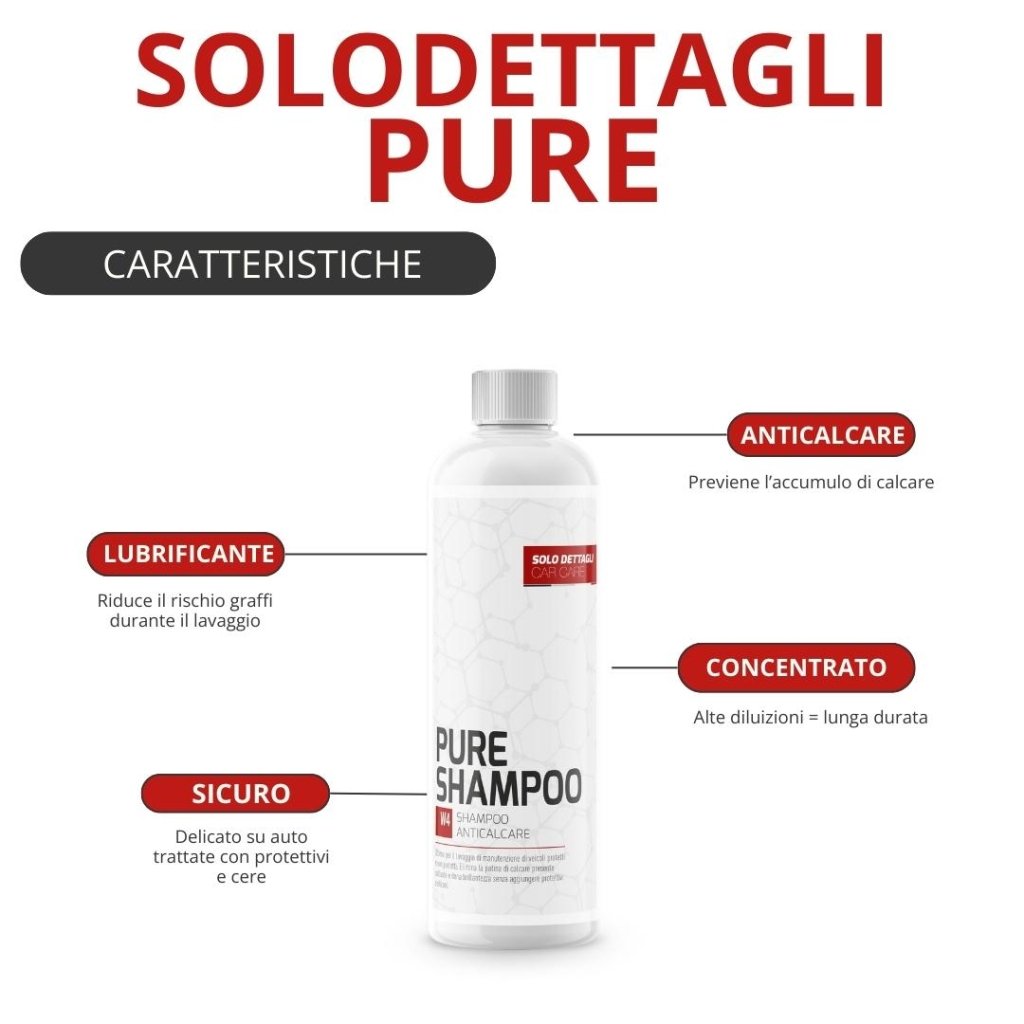 Shampoo Auto Anticalcare ad Alta Lubrificazione SD Pure - Solodettagli