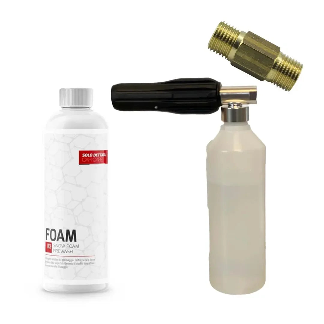 Kit di Prelavaggio Schiumogeno - Set Lancia, Schiuma & Adattatore