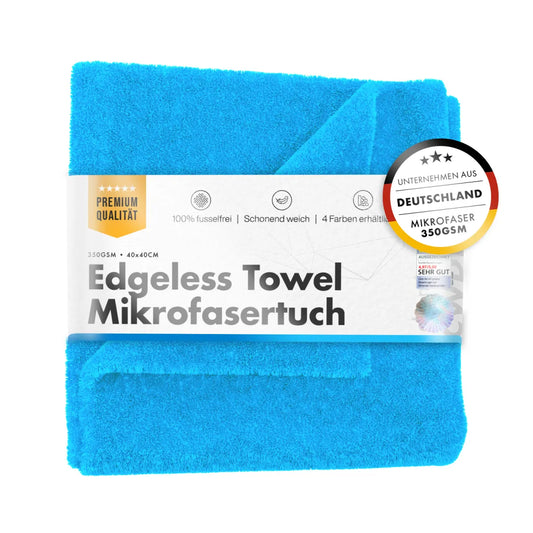 Panno in microfibra senza bordi Chemicalworkz edgeless towel colore blu in confezione