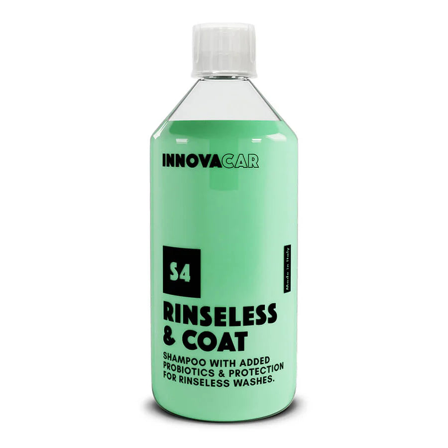 Innovacar S4 Rinseless Coat shampoo rinseless protettivo lavaggio auto senza risciacquo