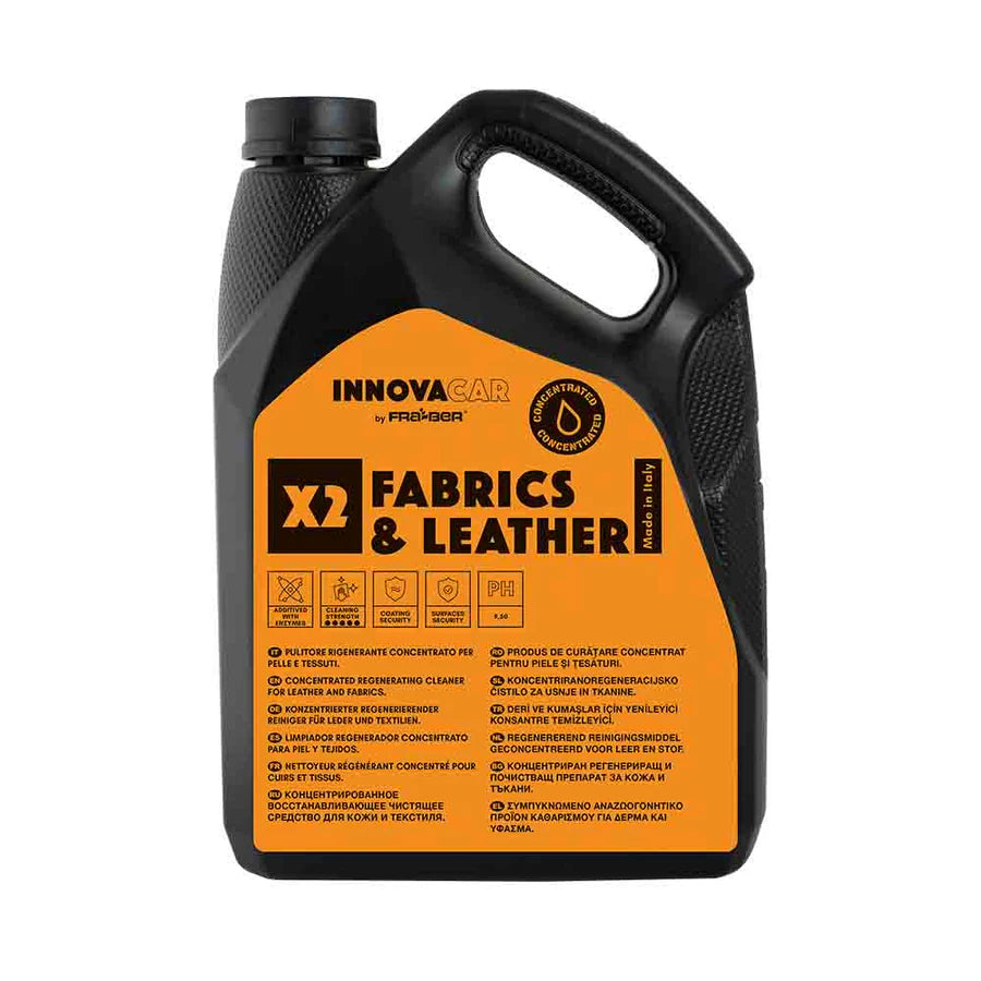 Innovacar X2 Fabrics&Leather detergente interni auto pelle e tessuti delicato e sicuro
