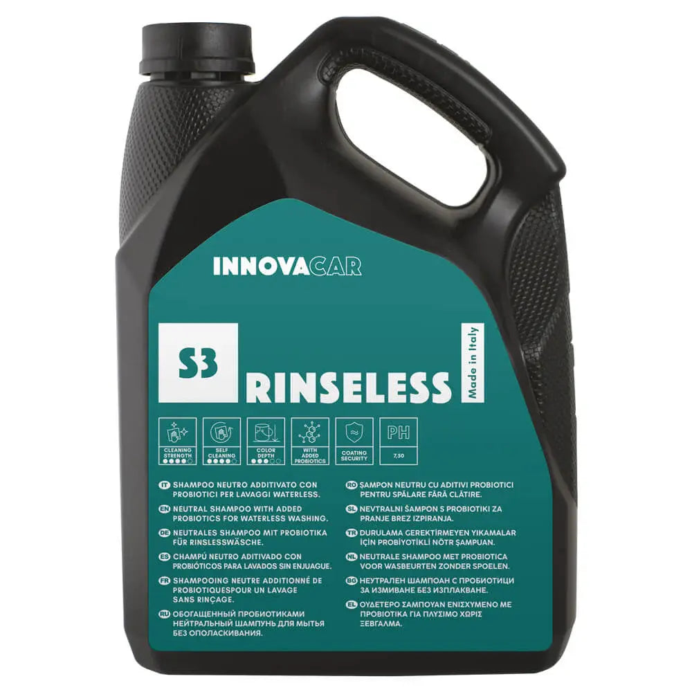 Innovacar S3 Rinseless shampoo rinseless waterless lavaggio auto senza risciacquo privo di protettivi