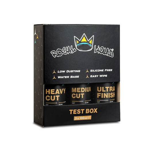 kit di tre paste lucidanti di tre grane diverse