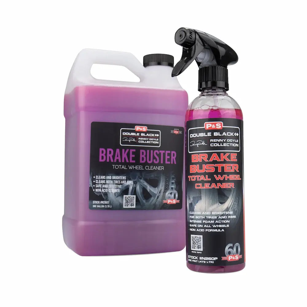P&S Brake Buster detergente cerchi non acido in flacone e tanica per car detailing professionale