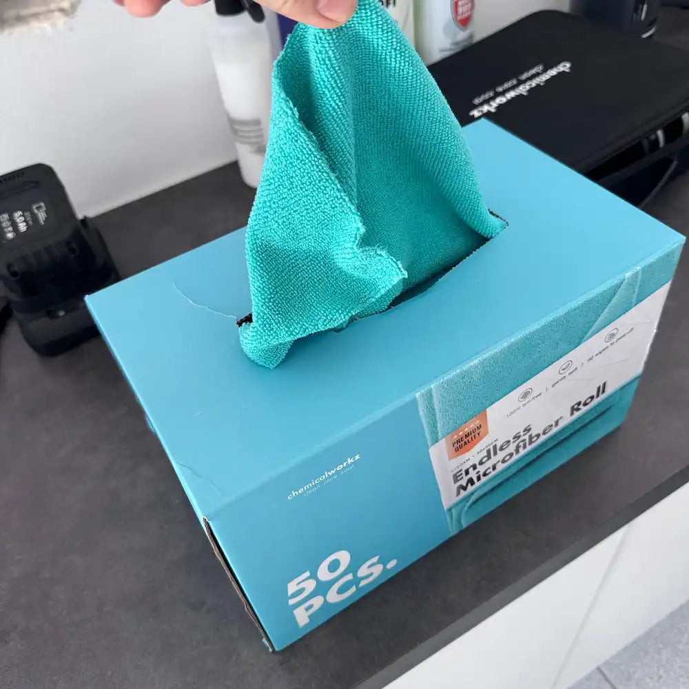 come turare un panno in microfibra endless roll