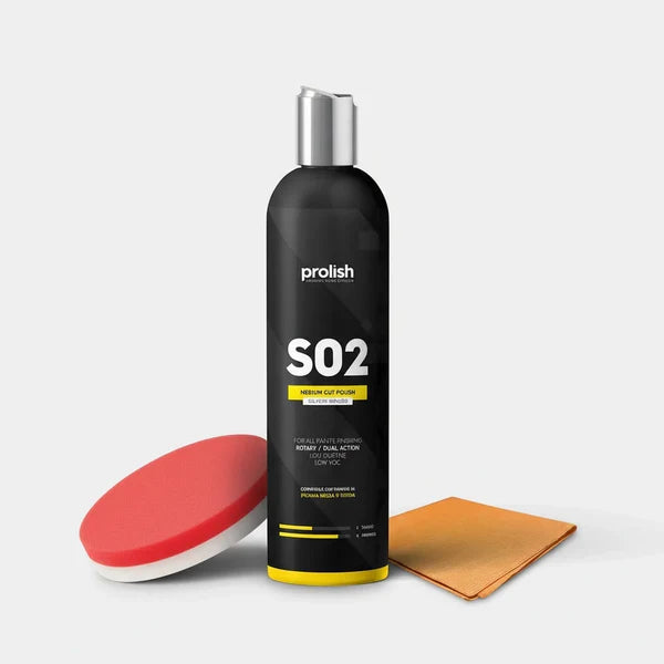 kit lucidatura manuale con polish prolish panno e applicatore